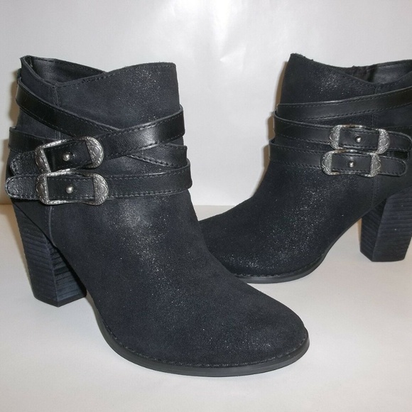 Reba ZANIA Black Leather New Womens Ankle Boots - Picture 6 of 6